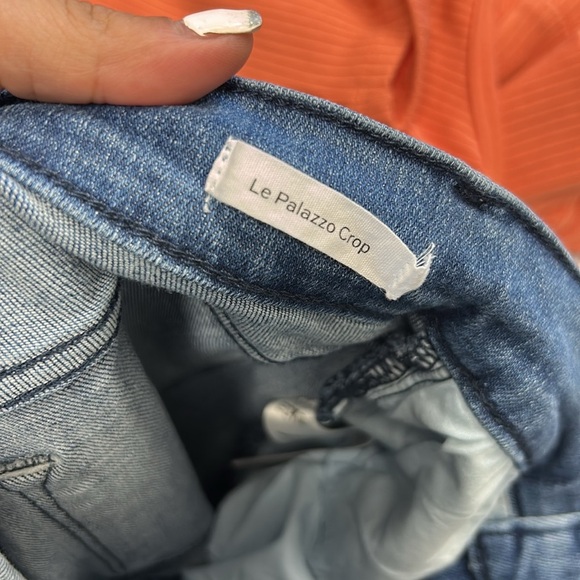 Frame Le Palazzo High-Rise Cropped Wide-Leg Jeans - Picture 5 of 7